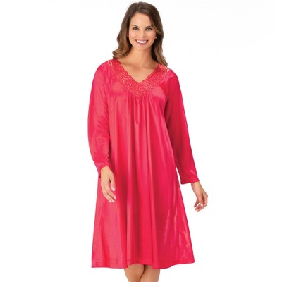 Collections Etc Long Sleeve Tricot Gown