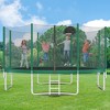 Jump Into Fun 14 FT Recreational Trampoline for Kids Equipped with seamless fully enclosed safety net Basketball Hoop and Ladder for Kids and Adults - 3 of 4