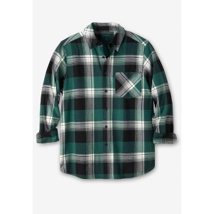 KingSize Stretch Flannel Shirt - 1 of 4
