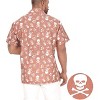 HAPPY BAY Mens Hawaiian Short Sleeve Button Down Shirt Men's Halloween Costumes Shirt Linen Effect Casual Holiday Summer Shirts for Men - 3 of 4