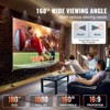 VEVOR Movie Screen with Stand 180inch Portable Projector Screen 16:9 4K HD Wide Angle Outdoor Projector Screen with Stand, Black&White - 3 of 4