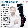 Bison Life Over The Calf Graduated Compression Socks for Women & Men, Anti-fatigue (15-20 mm/Hg),  5 Pairs - 4 of 4