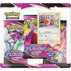 Pokemon TC: SAS8 Fusion Strike 3Pk Blister - Eevee - 1 of 1