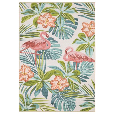 Oriental Weavers Fiji FIJ08 Beige/ Multi Indoor/Outdoor Area Rug - 2' x 8'