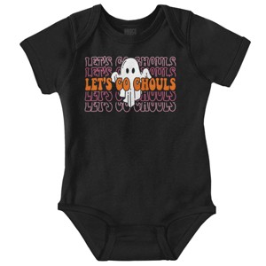 Halloween Let's Go Ghouls Ghost Baby Bodysuit Jumper Girls Brisco Brands - 1 of 4