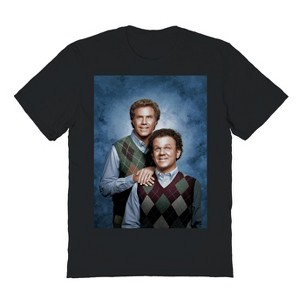 Step Brothers Men's Portrait Short Sleeve Graphic Cotton T-Shirt - 1 of 1