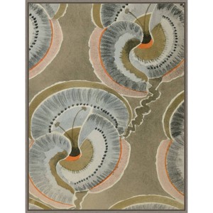 Amanti Art 23" x 30" Delicate Deco Plant Pattern V by Baxter Mill Archive : Modern Botanical Lithograph - 1 of 4