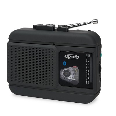 Jensen Portable Am/fm Radio With Cassette Player/recorder And Built-in  Speakers - Black : Target