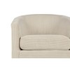 Corduroy U-Back Swivel Accent Chair with Removable Seat Cushion and 360° Swivel Base for Living Room - 3 of 4