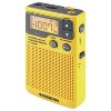 Sangean® DT-400W Portable AM/FM Pocket Digital Clock Radio with Weather Alert in Yellow - 3 of 4