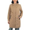 Alpine Swiss Tanya Womens Hooded Rain Jacket Long Raincoat Trench Coat Windbreaker - 4 of 4