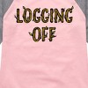 Girls' - Instant Message - Logging Off Shirt Tail Raglan Graphic T-shirt - 2 of 4