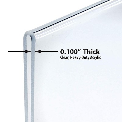 Clear Acrylic Vertical Desktop Sign Holder 11" x 14"