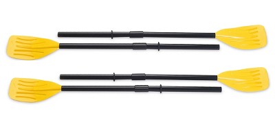 INTEX 48 inch Boat Paddles Ribbed French Oars Set of 2 Pairs 59623E