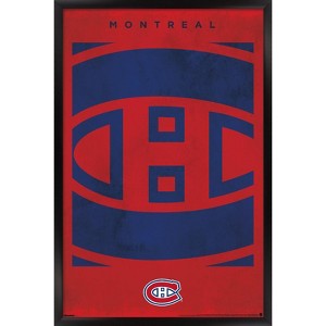 Trends International NHL Montreal Canadiens - Logo 25 Framed Wall Poster Prints - 1 of 4