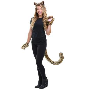 HalloweenCostumes.com    Deluxe Leopard Costume Accessory Kit, Black/Brown
