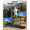 Walking Pad Treadmill with Handle Bar - 2.5HP Quiet Folding Treadmill for Home Office Under Desk Portable Walking Pad with 8% Incline 300LBS Capacity - 2 of 4