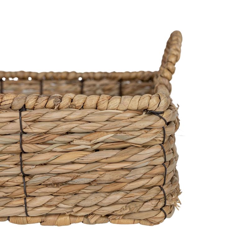 Brown Woven Seagrass & Metal Tray by Foreside Home & Garden, 5 of 8
