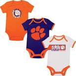 NCAA Clemson Tigers Infant Boys' 3pk Bodysuit