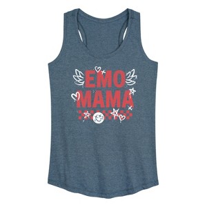 Women's - Instant Message - Emo Mama Graphic Racerback Tank - 1 of 4