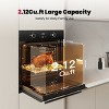 GASLAND 24 in. Built-In Single Natural Gas Wall Oven with Rotisserie and Mechanical Knobs Control, Black, Pro GS606DB - 4 of 4