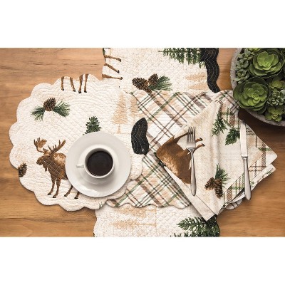 Nolan Pines Cotton Napkin Set with Woodland Design