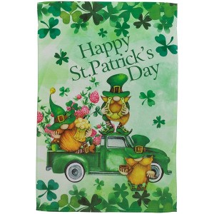 Northlight Joyful Leprechauns "Happy St. Patrick's Day" Outdoor Garden Flag 18" x 12.5" - 1 of 4