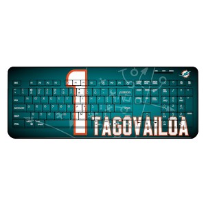 NFL Miami Dolphins Players Game Tactic Wireless USB Keyboard - 1 of 4