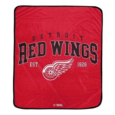 NHL Detroit Red Wings Vintage Arch Block Ultra Soft Blanket