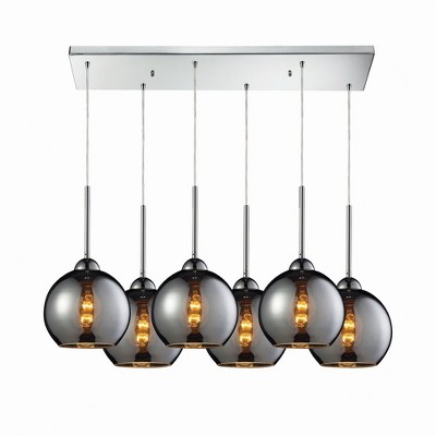 Elk Home Cassandra 6 - Light Pendant in  Polished Chrome