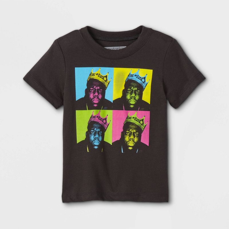 Toddler Boys' Warhol Merch Traffic Short Sleeve T-Shirt - Black, 1 of 8