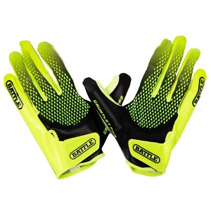 Battle Sports Adult Gauntlet Pro Receiver Football Glove - Safety Yellow/Black - 1 of 2