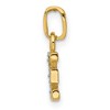 Black Bow Jewelry The Chloe Mini Diamond Accent initial E Pendant in 14k Yellow Gold - 2 of 4