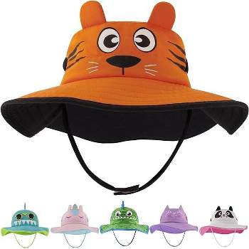 Addie & Tate Kid's Sun Hat for Boys and Girls with UV Protection, Toddlers and kids Ages 2-7 Years (Tiger)