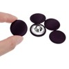 Unique Bargains Blouses Sweater Round Aluminum Cotton Fabric Cloth Covered Buttons 10 Pcs - 4 of 4