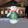 Gemmy Christmas Airblown Inflatable Dapper Snowman Giant,  Tall, Multi - 2 of 3