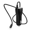REIKO PORTABLE MICRO USB TRAVEL ADAPTER CHARGER WITH BUILT IN CABLE IN - BLACK - 2 of 4