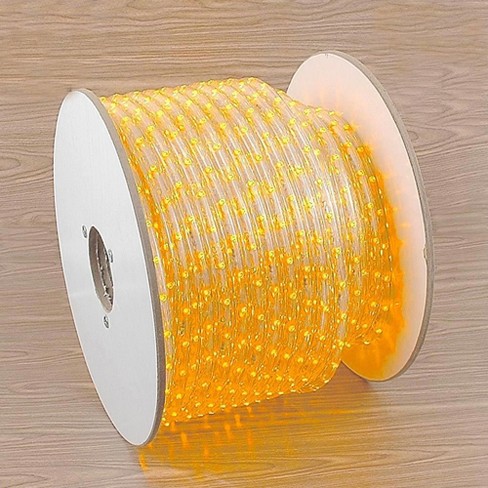 Dimmable LED Yellow Rope Light 150ft Spool