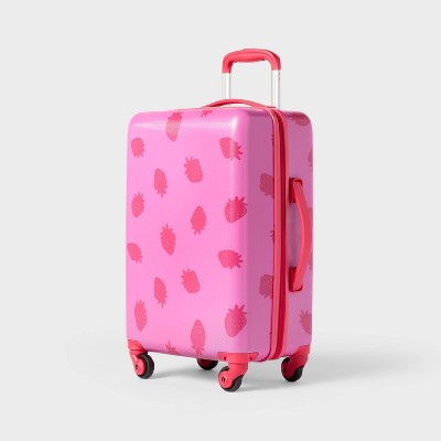 Kids' Hardside Carry On Spinner Suitcase Strawberry - Cat & Jack™️