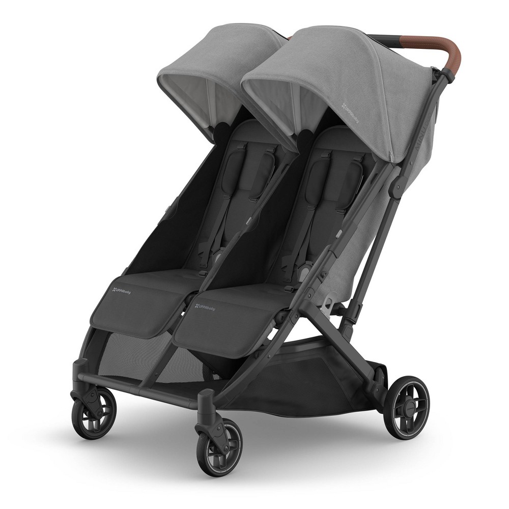 Photos - Pushchair UPPAbaby Minu Duo Full-Size Stroller - Greyson: Lightweight, Flat-Free Tires, Maximum Capacity 50 lbs, 5.5" Front Wheels 