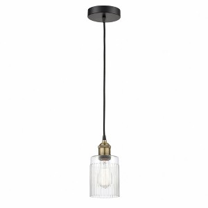 Hadley - 1 Light Cord Hung Mini Pendant In Art Deco Style-9.75 Inches Tall and 4.5 Inches Wide - 1 of 1