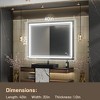 Keonjinn LED Front Light Bathroom Vanity Wall Mirror, Anti-Fog, Dimmable - 3 of 4