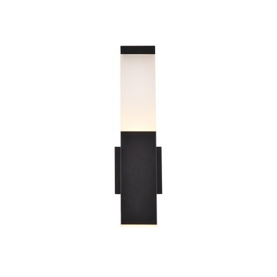 Elegant Lighting Raine Integrated LED wall sconce in black