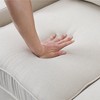 MYINDA Upholstered Sofa with 2 Cupholders and USB Ports, Modern 4-Seat Couches for Living Room, Beige - 4 of 4