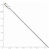 Black Bow Jewelry 1mm Rhodium Plated Sterling Silver Round Snake Chain Necklace - 3 of 4