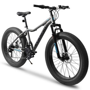 Belatt 26" Adult Mountain Bike, 21 Speed, Front Suspension, Dual Disc Brakes, 17" Steel Frame, All Terrain Bike, 85% Pre-Assembled - 1 of 4