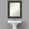 William Framed Bathroom Vanity Wall Mirror Espresso - Amanti Art - 4 of 4