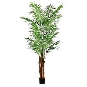 Vickerman Artificial Potted Giant Areca Palm Tree - 1 of 4