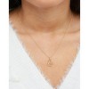 Disney Minnie Mouse 14k Yellow Gold Cutout Silhouette Pendant Necklace, 18" - 2 of 4