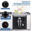 Sliver Garbage Disposal - Ultra-Quiet Food Waste Disposer with EZ Mount Flange, Continuous Feed for Kitchen Sinks - 2 of 4